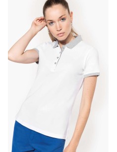 K-KA259-LADIES’ TWO-TONE PIQUÉ POLO SHIRT 2
